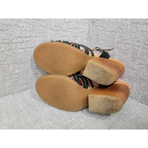 Kork Ease The Original Pepper Women's Size 10 Black Block Heel Strappy Sandals - Picture 10 of 11